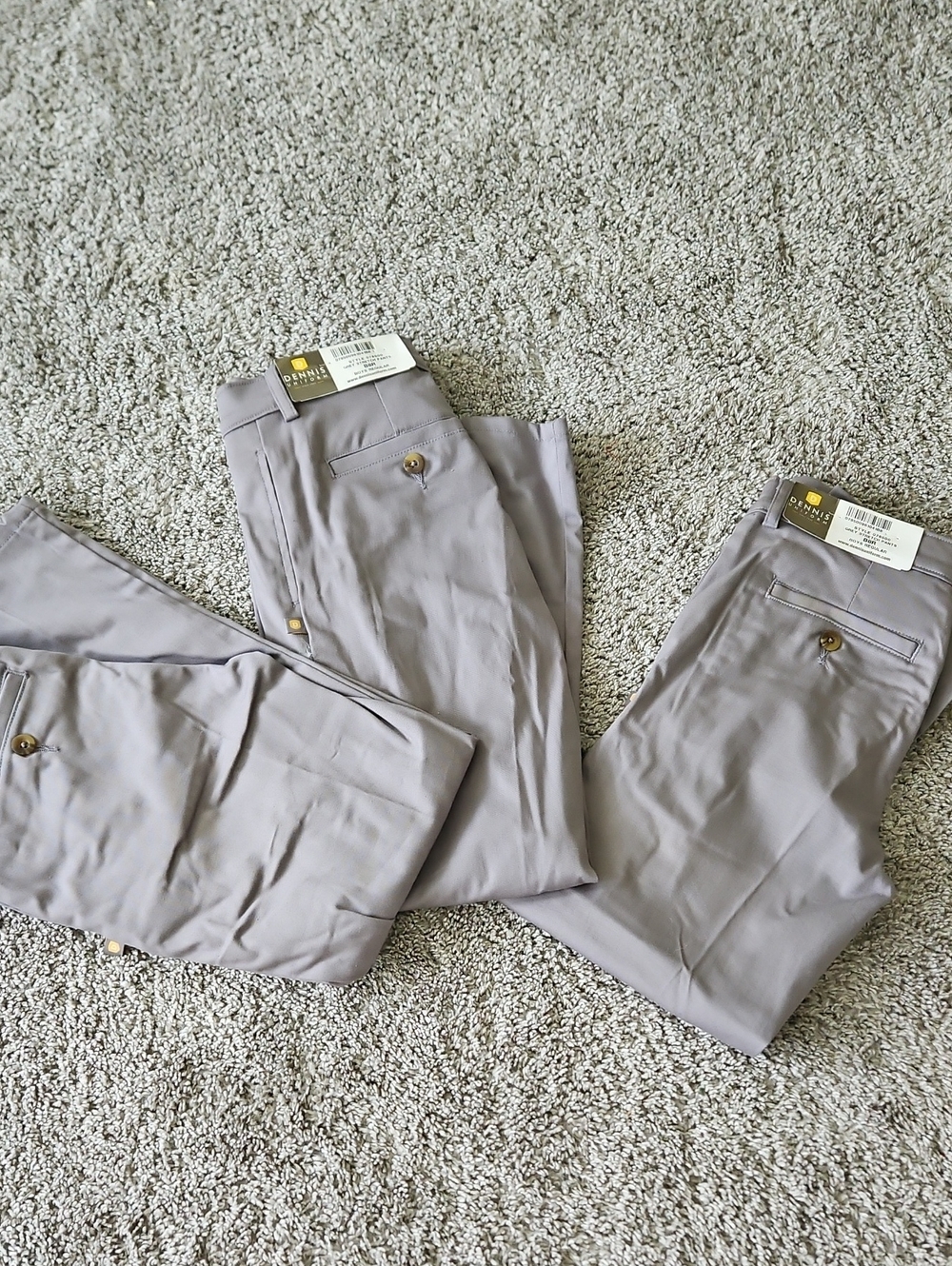Nwt Dennis Uniform Classic  Pants in Light Gray 8  Bundle 3 Pairs